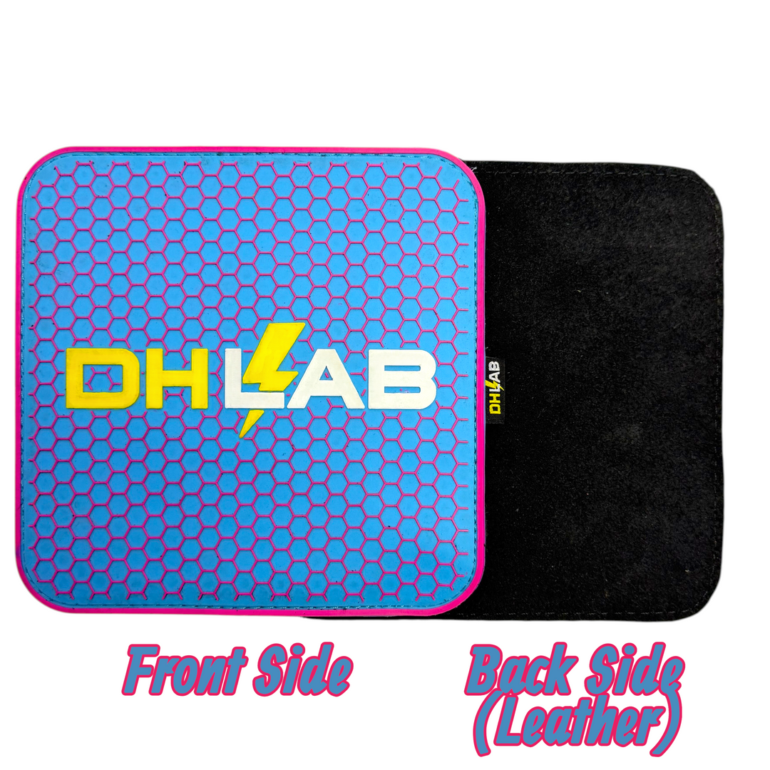 NEW Rounded Square Rubber Backed Shammy - Light Blue / Pink